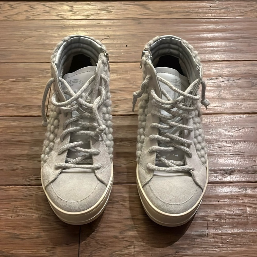 P448 Women's Thea Wool Bubble Sneaker in Grey Size 39